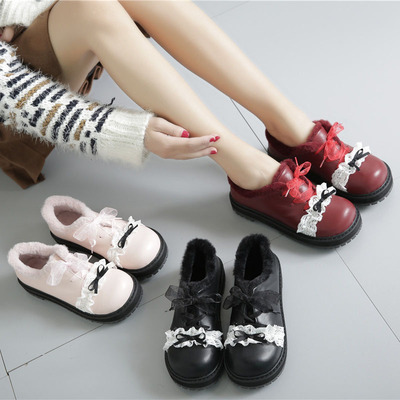 taobao agent Winter soft footwear platform for princess, Lolita style, for girls