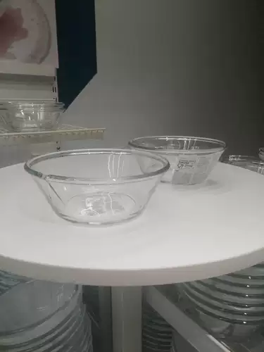 Ikea wuxi ikea invemic покупка вадана миска, прозрачная стеклянная чаша для салата для сервировки салата