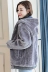 Cừu xén lông nữ lông một 2018 mùa đông mới chống mùa ngắn trùm đầu lỏng kích thước lớn áo khoác lông Faux Fur