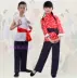 Ngôi làng trẻ em Auntie II Trang phục biểu diễn nhỏ Đèn lồng đỏ Li Tiemei Trang phục Trang phục biểu diễn du kích trẻ em Trang phục