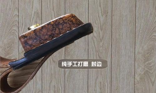 Зажигалка, импортный кожаный чехол ручной работы, воловья кожа