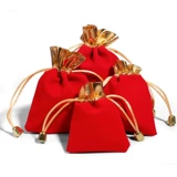 Тканевый мешок, мешочек для хранения ювелирных изделий, ювелирное украшение из грецкого ореха, 12 года