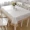 Khăn trải bàn châu Âu bọc đệm đặt hình chữ nhật vải vuông khăn trải bàn hộ gia đình ren trắng khăn trải bàn tròn