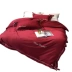 Đám cưới đơn giản 60 bông dài chủ yếu bốn mảnh chăn bông màu đỏ bông Bộ đồ giường cưới Bắc Âu - Bộ đồ giường bốn mảnh