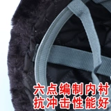 Зимний защищающий от холода флисовый шлем, хлопковая удерживающая тепло съемная шапка