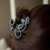 [Đặc biệt hàng ngày] Phụ kiện tóc Cung đôi và Kim cương Kẹp vòi phun trung bình rhinestone Kẹp tóc Hàn Quốc zhuajia - Phụ kiện tóc
