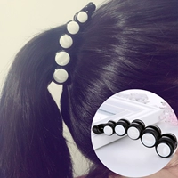 Hàn Quốc chuối clip dọc clip kiểu tóc đuôi ngựa kẹp tóc Hàn Quốc phiên bản của vương miện tóc phụ kiện dọc thẻ trượt kích thước nhỏ lớn đồ cột tóc