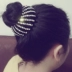 Hàn Quốc hoa kiểu tóc đuôi ngựa khóa tổ tóc vòng tóc phụ kiện rhinestone hoa bóng đầu tóc tấm lấy clip kẹp tóc mũ nón