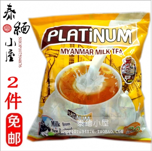 Бирманский подлинный платиновый молочный чай 3 -1 -1 аромат быстрого чая с молоком 30 пакетов 750 грамм 2 куски бесплатной доставки