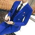 Phong cách Hàn Quốc mỏng nam đôi ngực phù hợp với quần phù hợp với chú rể trẻ váy cưới chính thức chủ nhà tiệc xu hướng quần áo nam  Suit phù hợp