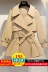妃子 2018 mùa thu mới thời trang nữ vành đai giản dị hoang dã ngắn áo gió áo khoác nữ triều 1552LA áo bomber nữ Trench Coat