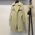 [Rõ ràng tiền] 妃子 2018 mùa thu thời trang ánh sáng thêu sang trọng eo giảm béo khí áo gió áo khoác nữ 1636QC mẫu áo khoác đẹp Trench Coat