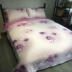 Châu âu Tencel bốn mảnh băng lụa quilt cover satin cưới 1.8 2.0 m khăn trải giường nguồn cung cấp mùa xuân và mùa hè