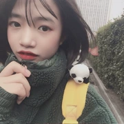 Trâm dễ thương Nhật Bản gấu trúc búp bê kẹp tóc headband phim hoạt hình gấu trúc nữ phụ kiện túi mặt dây huy hiệu - Trâm cài
