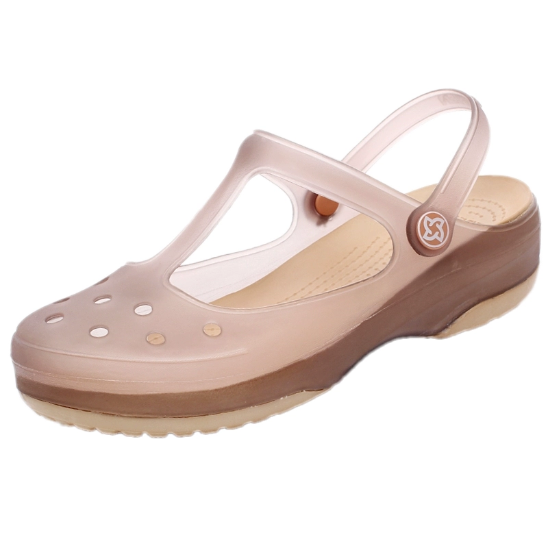 VEBLEN giày lỗ của phụ nữ mùa hè giày đi biển chống trượt đi biển dép bên ngoài 