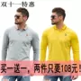 Paul St. March 2018 Áo thun dài tay cho nam Áo thun cotton hạt mùa thu Mua một chiếc áo POLO 8738 # áo nam