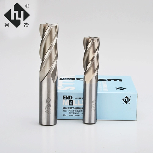 河冶 Ультра-чередовый белый сталь вертикальный фрезец 4 лезвие полное шлифовальное центр.