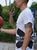 -SuperWhite-bilibili chơi bóng rổ chính b siêu trắng với áo phông thể thao mùa hè thể thao siêu nhỏ - Áo phông thể thao Áo phông thể thao