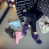 Mùa xuân và mùa thu mưa khởi động của phụ nữ thấp để giúp thời trang Hàn Quốc đầu bếp mưa khởi động trượt ngắn ống nước giày không trượt ấm không thấm nước giày cao su giày Rainshoes