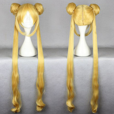 taobao agent Beautiful Sailor Moon Moon Bunny cos wig Water Ice Moon wig children cosplay clothing girl full set
