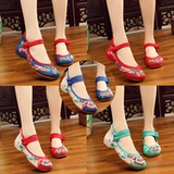 Летняя обувь, танцующие этнические туфли, мягкая подошва, этнический стиль