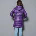 Chống mùa giải phóng mặt bằng ánh sáng xuống áo khoác của phụ nữ phần dài trọng lượng nhẹ trùm đầu siêu mỏng cộng với phân bón XL áo Hàn Quốc phiên bản của thủy triều Xuống áo khoác