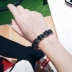 Chuỗi hình học đơn giản và phong cách dệt vòng đeo tay punk nam và nữ Hàn Quốc khí chất retro cá tính - Vòng đeo tay Clasp Vòng đeo tay Clasp