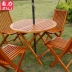 Gỗ rắn bàn ngoài trời và ghế đặt với ô mặt trời vườn giải trí bảng và ghế kết hợp ban công nội thất sân vườn gấp bàn ăn