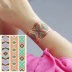 New tattoo giấy không thấm nước nữ dài cơ thể sơn bohemian mô phỏng kim loại màu armband bronzing dán hình xăm dán full lưng Vẽ trên cơ thể