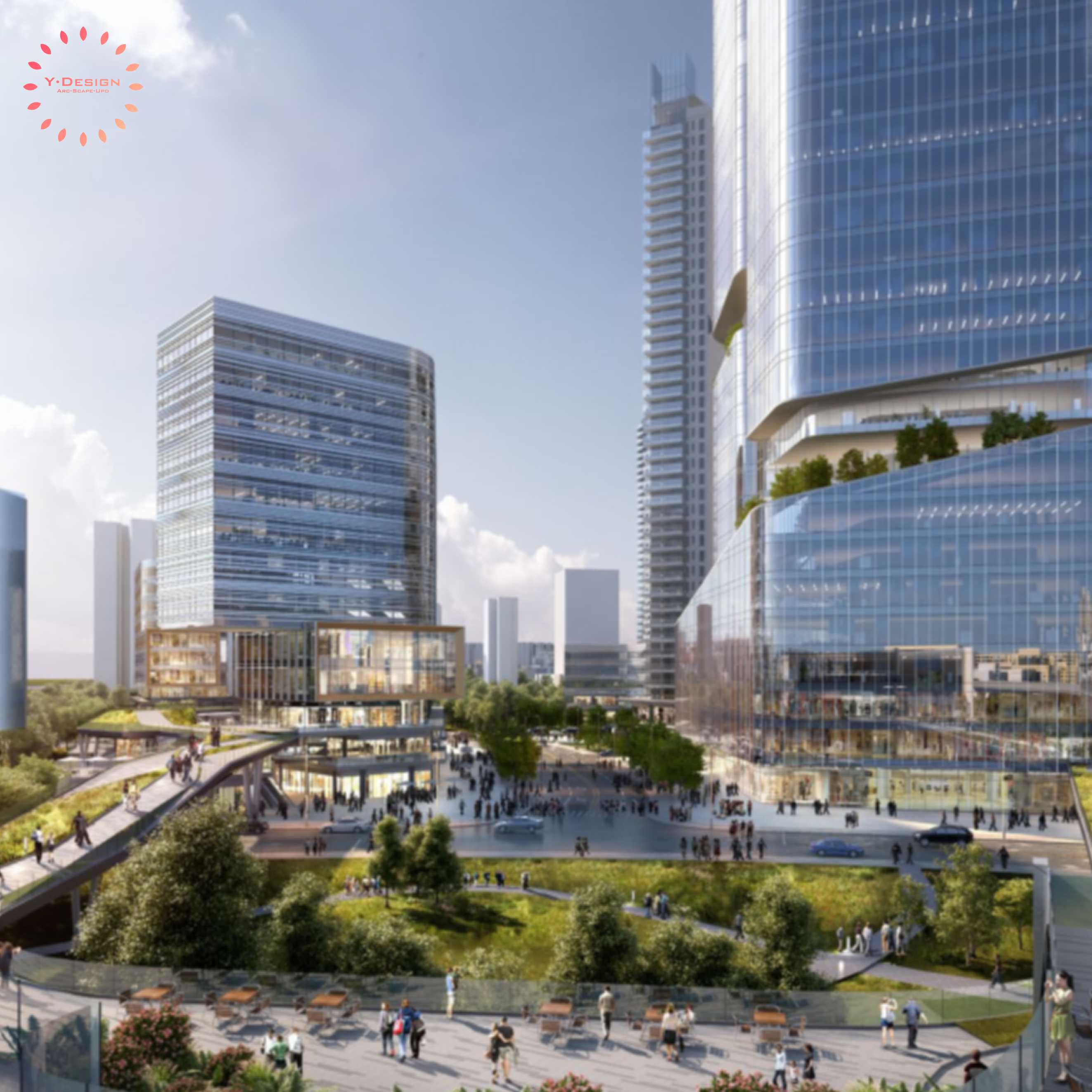 T1822 52套TOD模式轨道交通地铁上盖城市设计概念规划建筑站...-3