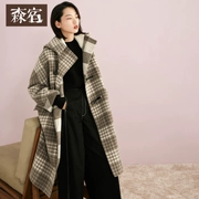 Senshang của phụ nữ giảm giá giải phóng mặt bằng phiên bản hàng đầu của áo khoác len hai mặt nữ áo len dài phần - Áo len lót đôi