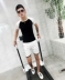 2018 mùa hè người đàn ông mới của mỏng thời trang quần short ngắn tay t-shirt hai mảnh Hàn Quốc thể thao giản dị phù hợp với thủy triều