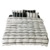 Vì vậy, Tianzhu cotton dệt kim cotton bốn mảnh cotton Nhật Bản ngủ đơn giản sọc sọc chăn trải giường - Bộ đồ giường bốn mảnh gối mền 2 trong 1 Bộ đồ giường bốn mảnh