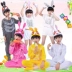 Trẻ em mới ngày trẻ em thỏ trắng hiệu suất động vật trẻ em bunny khiêu vũ trang phục bunny hiệu suất trang phục