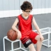Trai bóng rổ quần áo phù hợp với mùa hè học sinh 10-12 tuổi trẻ em của đội thể thao đồng phục thoáng khí và nhanh chóng làm khô trẻ em áo
