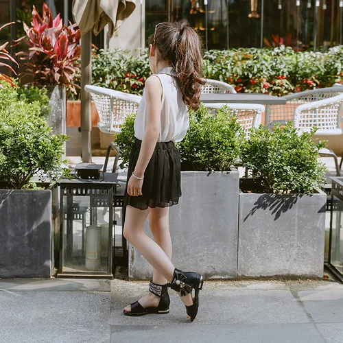 Сандалии, высокая розовая обувь для принцессы, из натуральной кожи, подходит для подростков