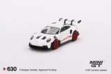 [Изобретательность] Mini GT1: 64 #630 Porsche 911 992 GT3 RS -сплав модель автомобиля