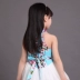 Cô gái phù hợp với váy Trung Quốc 2019 mùa hè mới trẻ em cô gái sườn xám trẻ em váy công chúa váy váy - Váy váy đầm thu đông bé gái Váy