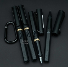 Ручка перьевая kimlin德国2018年限量lamy凌美钢笔狩猎all black磨砂黑嗨啦咪