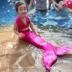 Nàng tiên cá đuôi cô gái quy mô cân chia áo tắm áo tắm mùa hè bơi trẻ em mặc bikini ba mảnh Đồ bơi trẻ em