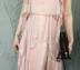Viss vàng 2018 nữ mùa hè mới hồng sling xù cánh tay dây đeo váy voan chic kỳ nghỉ ăn mặc 	váy dây rút eo	 Váy eo cao