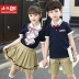 Mùa hè mới đến trường tiểu học phục vụ đồng phục mẫu giáo cotton lớn trẻ em giải trí Liuyi biểu diễn quần áo hai bộ thủy triều - Đồng phục trường học / tùy chỉnh thực hiện Đồng phục trường học / tùy chỉnh thực hiện