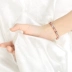 vòng điều hoà huyết áp Đá Germanium từ tính chống bức xạ phiên bản Hàn Quốc thời trang nhẹ nhàng sang trọng Vòng tay vàng hồng 18K dành cho nữ trang sức zircon kim cương màu không phai vòng cân bằng huyết áp Vòng điều hòa huyết áp