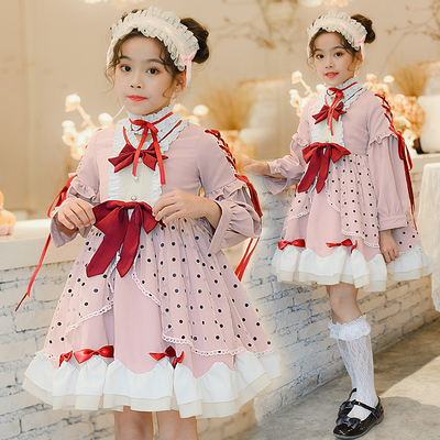 taobao agent Children's dress, autumn small princess costume, Lolita style, tutu skirt