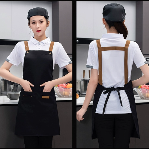 Водонепроницаемый фартук, кофейный чай с молоком, делается под заказ, с печатью вашего логотипа