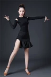 Новая латинская танцевальная одежда для взрослых женских латинских танцевальной юбки под юбкой с короткой юбкой Fish Bone