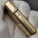 Zippo более легкое подлинное ветрозащитное ярко -бронзовое зеркало Слим узкая машина 1654 Ladies Zppo Kerosene Оригинальный подлинный