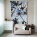 Nhiệt đới màu xanh lá cây Coco Trang trí tường Rèm treo đầu giường Tấm thảm tường Chăn Nền Vải Khăn trải bàn Sofa