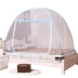 Trang chủ miễn phí cài đặt yurt muỗi net ký túc xá duy nhất 1.2m1.5 mét 1.8 giường đôi ngoài trời gấp sàn màn vuông gấp gọn Lưới chống muỗi