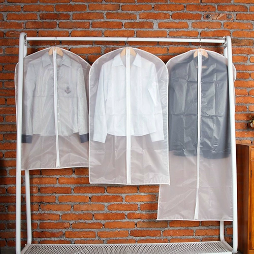 Платье густое, прозрачный пакет для пыли, мешок для костюма, влажный -надежный пластиковый костюм, мешок для хранения в длинной крышке одежды